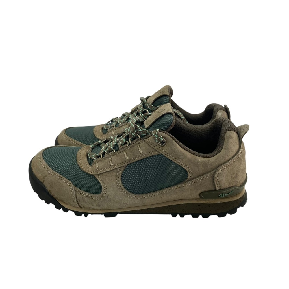 Danner Womens Low Hiking Shoes Suede Mesh Trail Sneakers Olive Tan 7 Performance